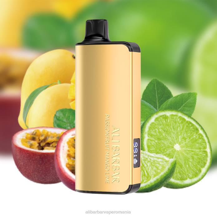 Alibarbar Vape Romania fructe de pasiune mango lime - Alibarbar Ingot 9000 vape de unică folosință 6TVX22